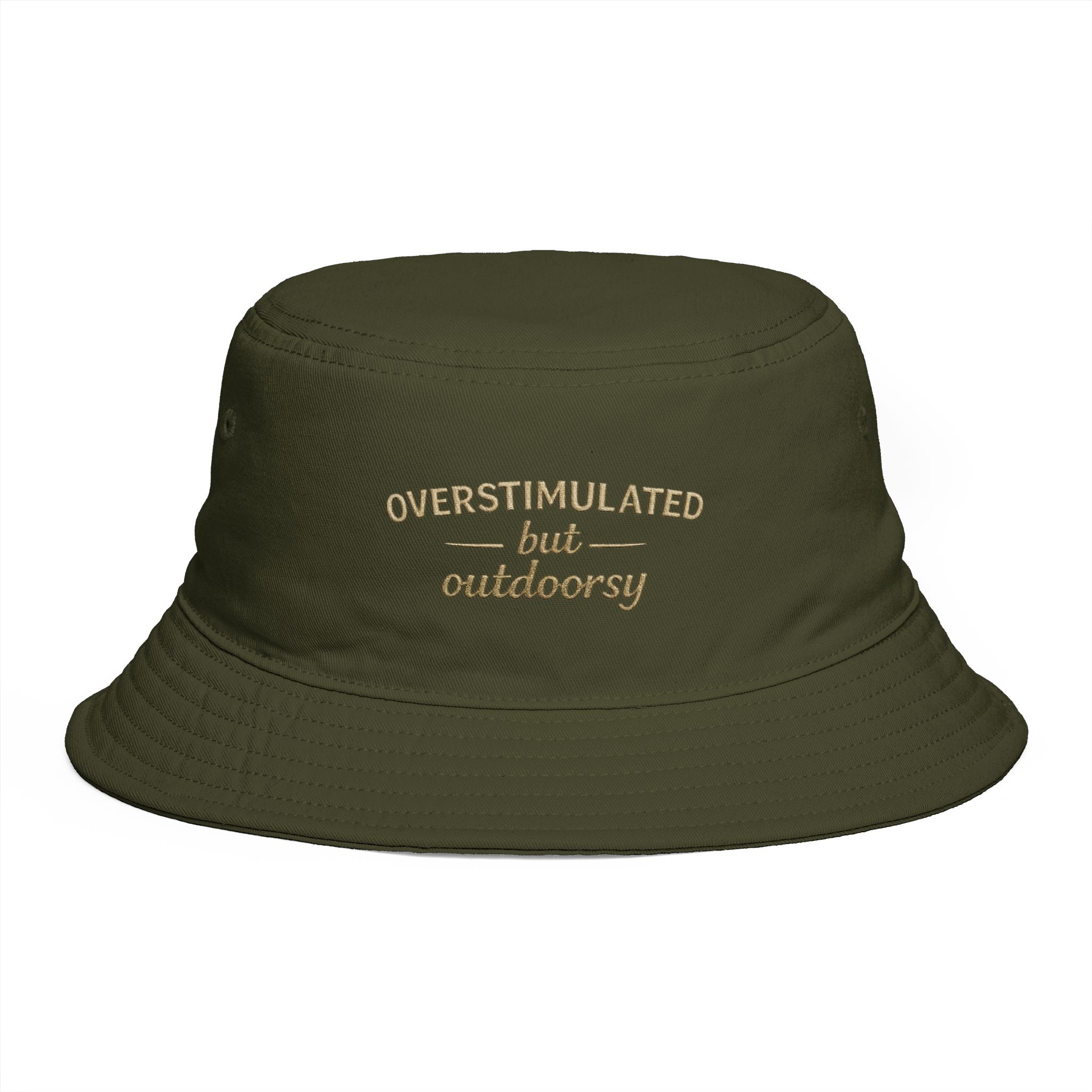 Overstimulated but Outdoorsy Bucket Hat